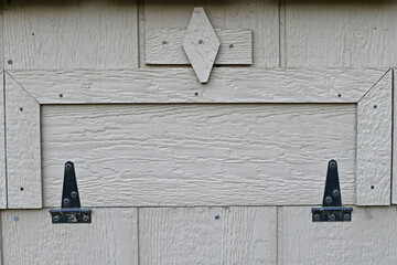 Amish chicken coop nesting box door © LeBarron Studios