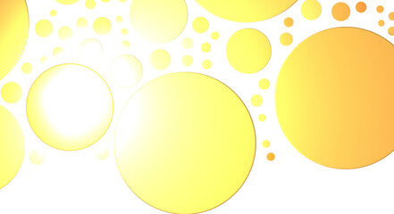 Golden serpentine confetti on transparent background. luxury isolated