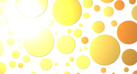 Golden serpentine confetti on transparent background. luxury isolated