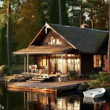 Tranquil House on the Lake