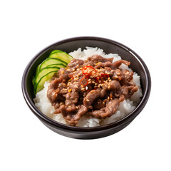 Delicious bulgogi with rice recipe  korean food
