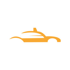 logo design taxi with minimalist design and sport