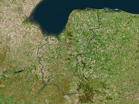 King's Lynn and West Norfolk, England - Great Britain. High-res satellite. No legend