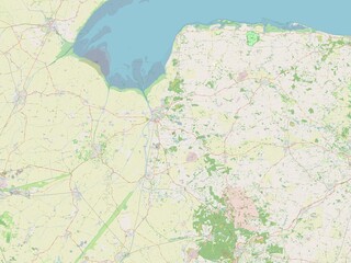 King's Lynn and West Norfolk, England - Great Britain. OSM. No legend