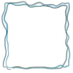 wavy Frame in shades of light colors of astrological element air for text