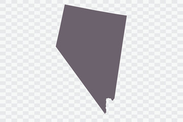 NEVADA Map Grey Color on White Background quality files Png