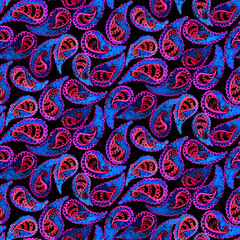 Deep colors and dark paisley