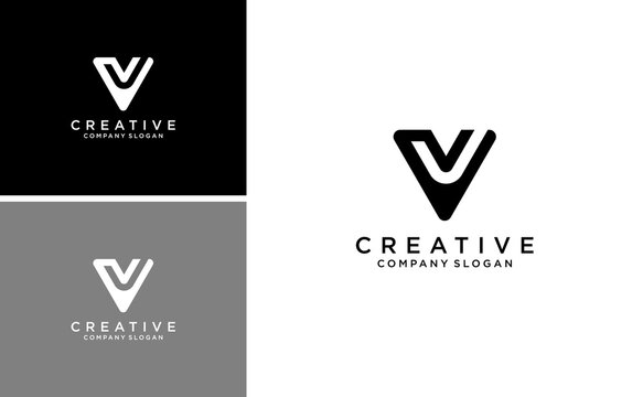 modern  letter V or  VV logo vector design inspiration