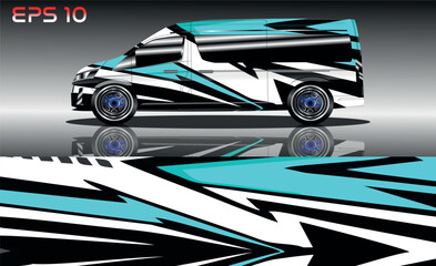 Obraz premium Van wrap design. Wrap, sticker and decal design for company