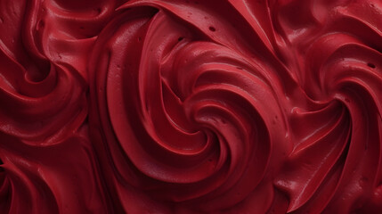 Obraz premium Red color velvet cream texture background.