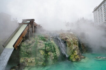 草津温泉湯畑（群馬県）