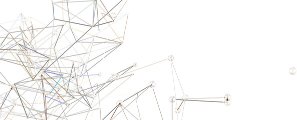 Concept of Network, internet communication. 3d illustration