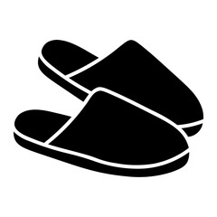 slippers icon - obrazy, fototapety, plakaty