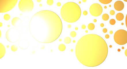 Golden confetti falling down isolated on transparent background.