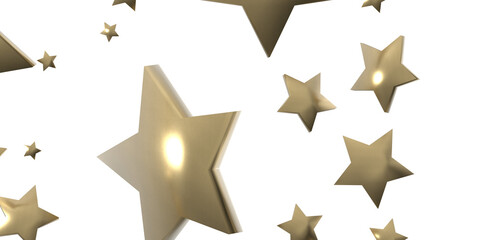 Fototapeta premium XMAS Holiday golden decoration, glitter frame isolated -