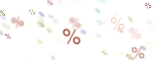 Blurred sale background.