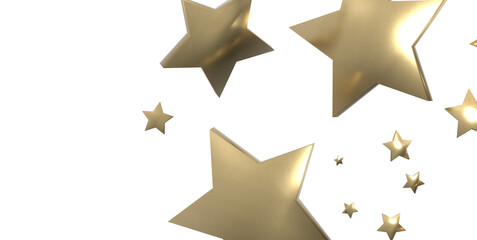 XMAS Holiday golden decoration, glitter frame isolated -