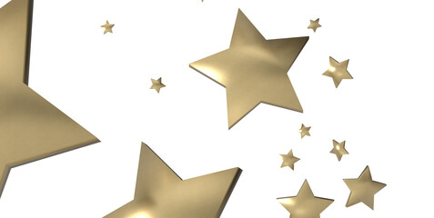 XMAS Holiday golden decoration, glitter frame isolated -