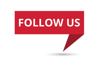 Follow us white background.The concept of the social network.Vector illustration.