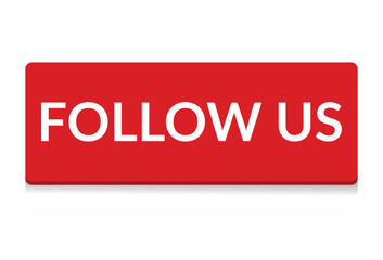 Follow us white background.The concept of the social network.Vector illustration.