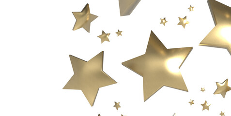 XMAS Holiday golden decoration, glitter frame isolated -