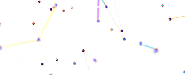 Concept of AI technology, Motion of digital data flow.