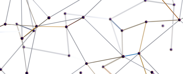 Abstract technology futuristic network - fantasy plexus background. 3D rendering