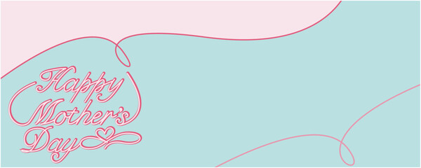 Mother's day illustration. Happy mother's day decorative background. Vector illustration.