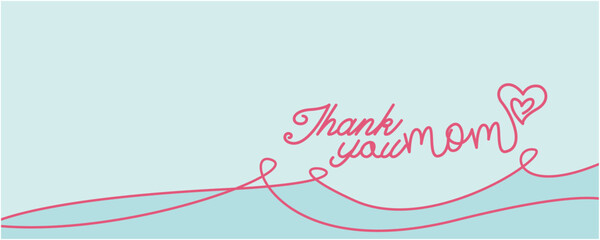 Mother's day illustration. Happy mother's day decorative background. Vector illustration.