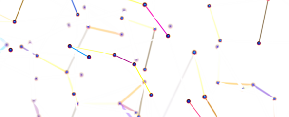 Abstract plexus blue geometry background. Digital technology network connection concept. 3D rendered illustration