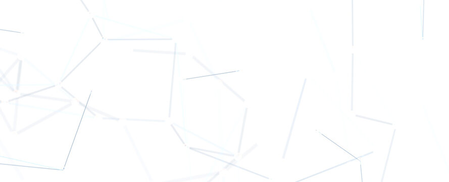 Gene lines and nodes, biological gene structure, 3d rendering.