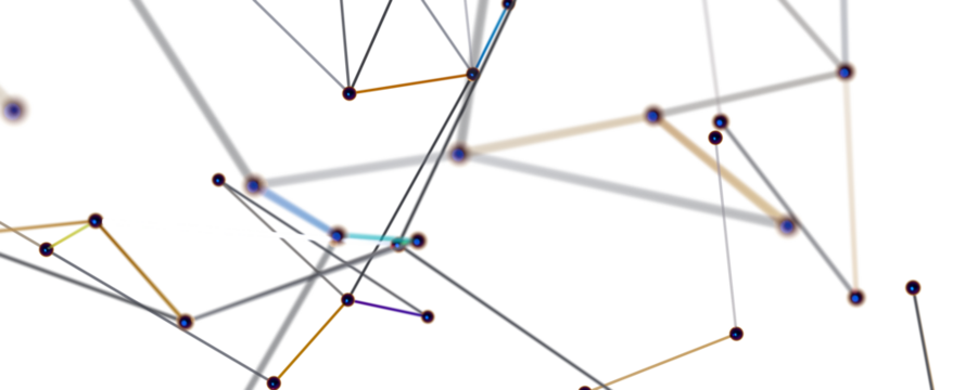 Abstract plexus blue geometry background. Digital technology network connection concept. 3D rendered illustration