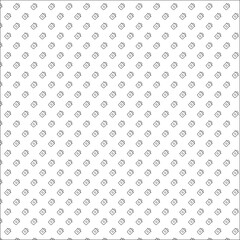 Square seamless background of geometric shapes of different sizes and opacity. The pattern is evenly filled with small geometric shapes.