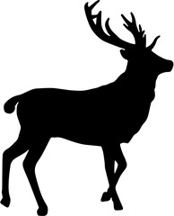 deer silhouette vector eps 10