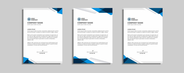 modern corporate letterhead template design
