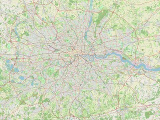 London, England - Great Britain. OSM. No legend