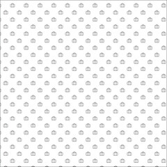 Square seamless background of geometric shapes of different sizes and opacity. The pattern is evenly filled with small geometric shapes. Vector illustration on a white background. eps 10