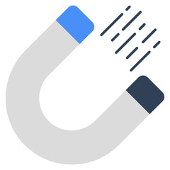 Editable design icon of magnet 