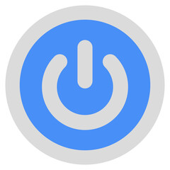 An icon design of shutdown 