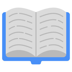 Trendy vector design of open book