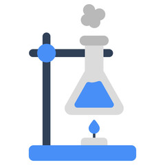 An editable design icon of chemical flask