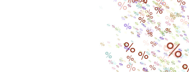 Blurred sale background. 3d