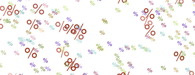 3d Sales icons floating in the air 3D rendering