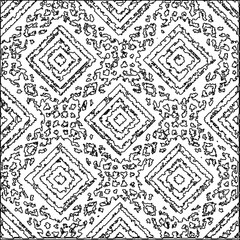 Texture with figures from lines.Abstract grunge background. Black and white pattern for web page, textures, card, poster, fabric, textile. Monochrome graphic repeating design. 