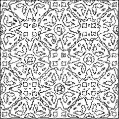 Texture with figures from lines.Abstract grunge background. Black and white pattern for web page, textures, card, poster, fabric, textile. Monochrome graphic repeating design. 