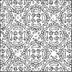 Texture with figures from lines.Abstract grunge background. Black and white pattern for web page, textures, card, poster, fabric, textile. Monochrome graphic repeating design. 