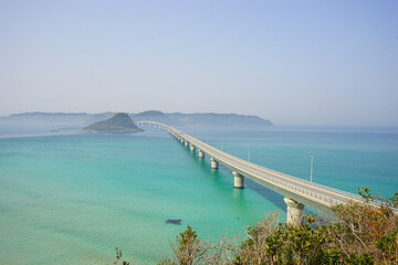 Tsunoshima Ohashi Bridge in Yamaguchi, Japan - 日本 山口県 角島大橋 