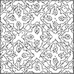 Obraz premium Texture with figures from lines.Abstract grunge background. Black and white pattern for web page, textures, card, poster, fabric, textile. Monochrome graphic repeating design. 