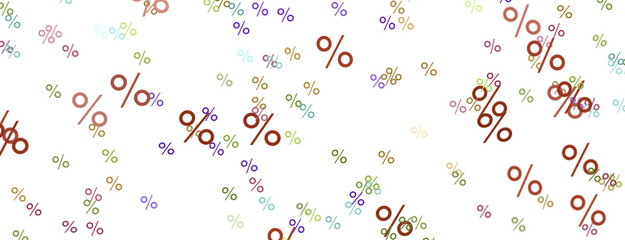 3d Sales icons floating in the air 3D rendering