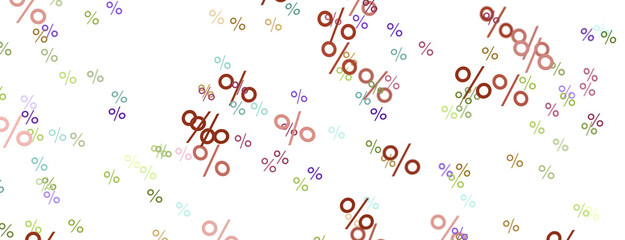 3d Sales icons floating in the air 3D rendering